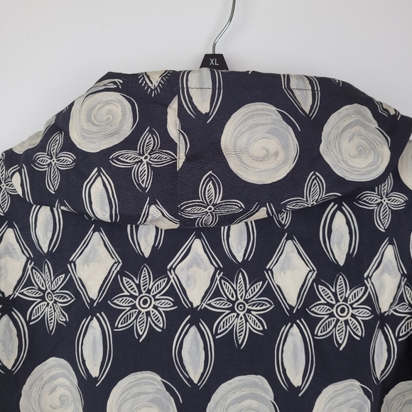 VTG NILS Ski Jacket Womans Size 6 Floral Pattern Black White Snowboard Winter - Picture 9 of 16